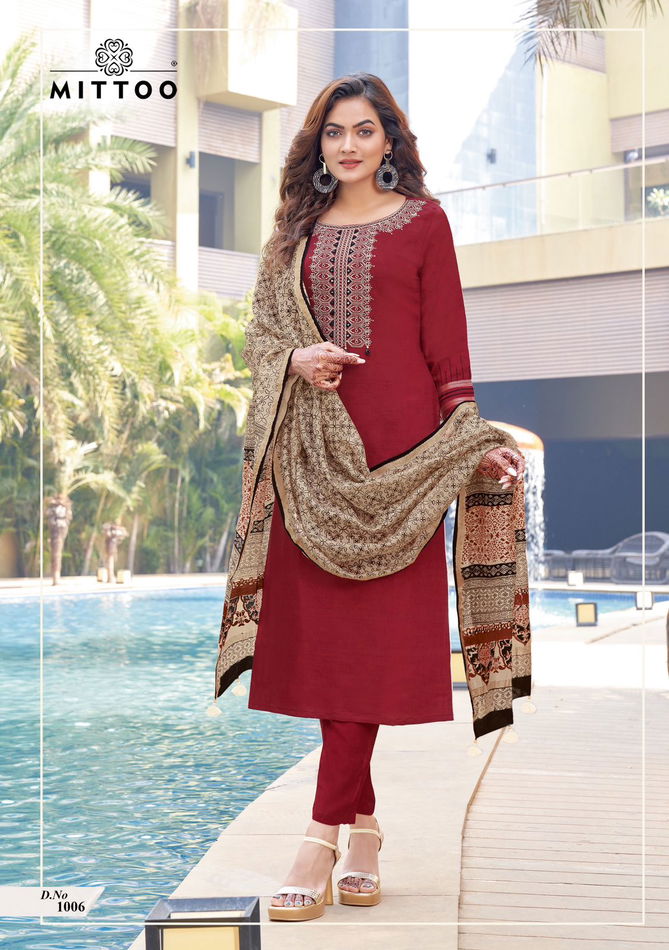 Mahima By Mittoo Readymade Designer Salwar Suits Catalog
